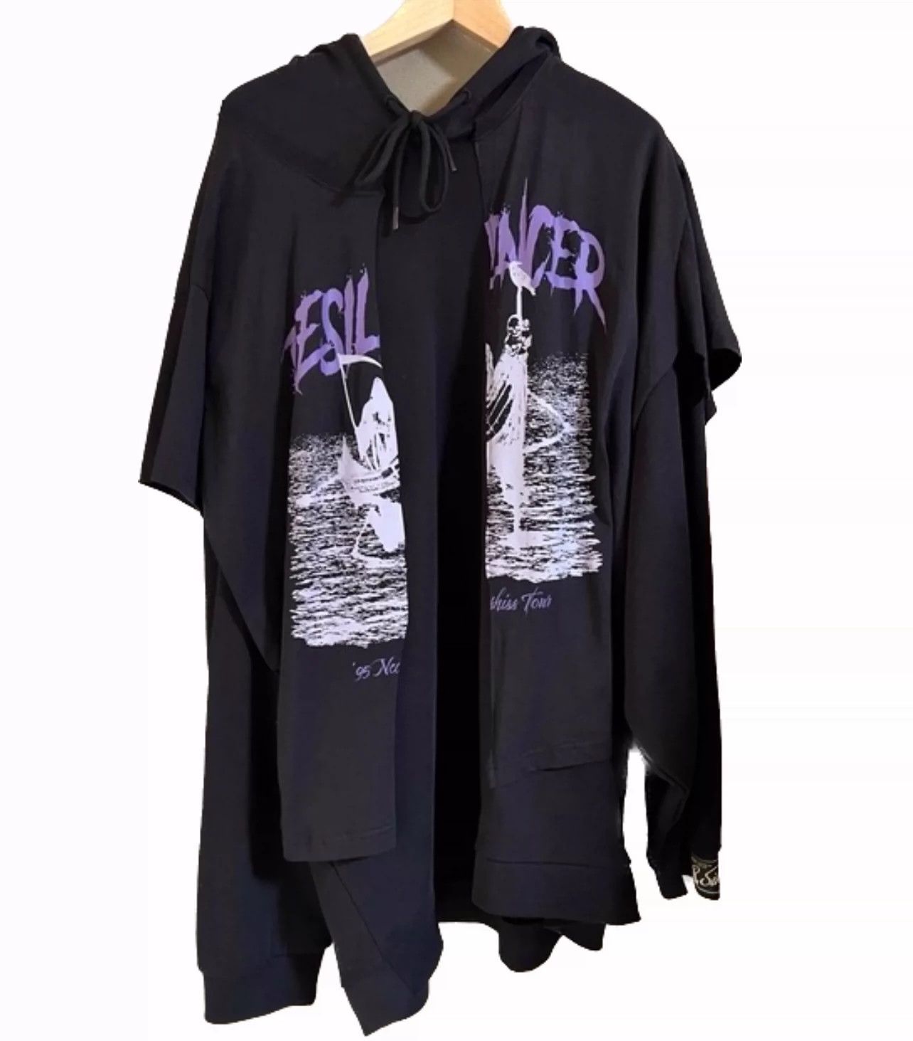 Raf Simons Raf Simons 22SS deconstructs asymmetric Reaper hoodie -DMC Size US L / EU 52-54 / 3 - 1 Thumbnail