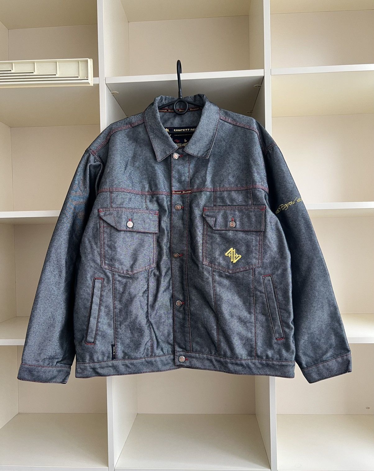Vintage Vintage Sancezz Denim Jacket Hip-Hop Retro Size L Size US L / EU 52-54 / 3 - 1 Thumbnail