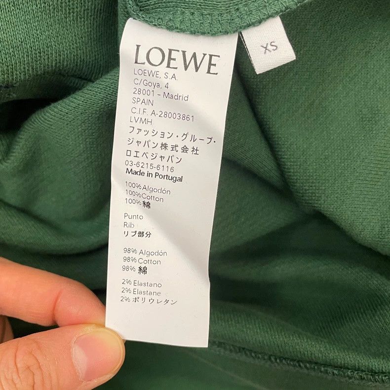 Loewe loewe Logo sweatshiGreen Tassel Fringe Logo Round Neck Swea Size US XS / EU 42 / 0 - 6 Thumbnail