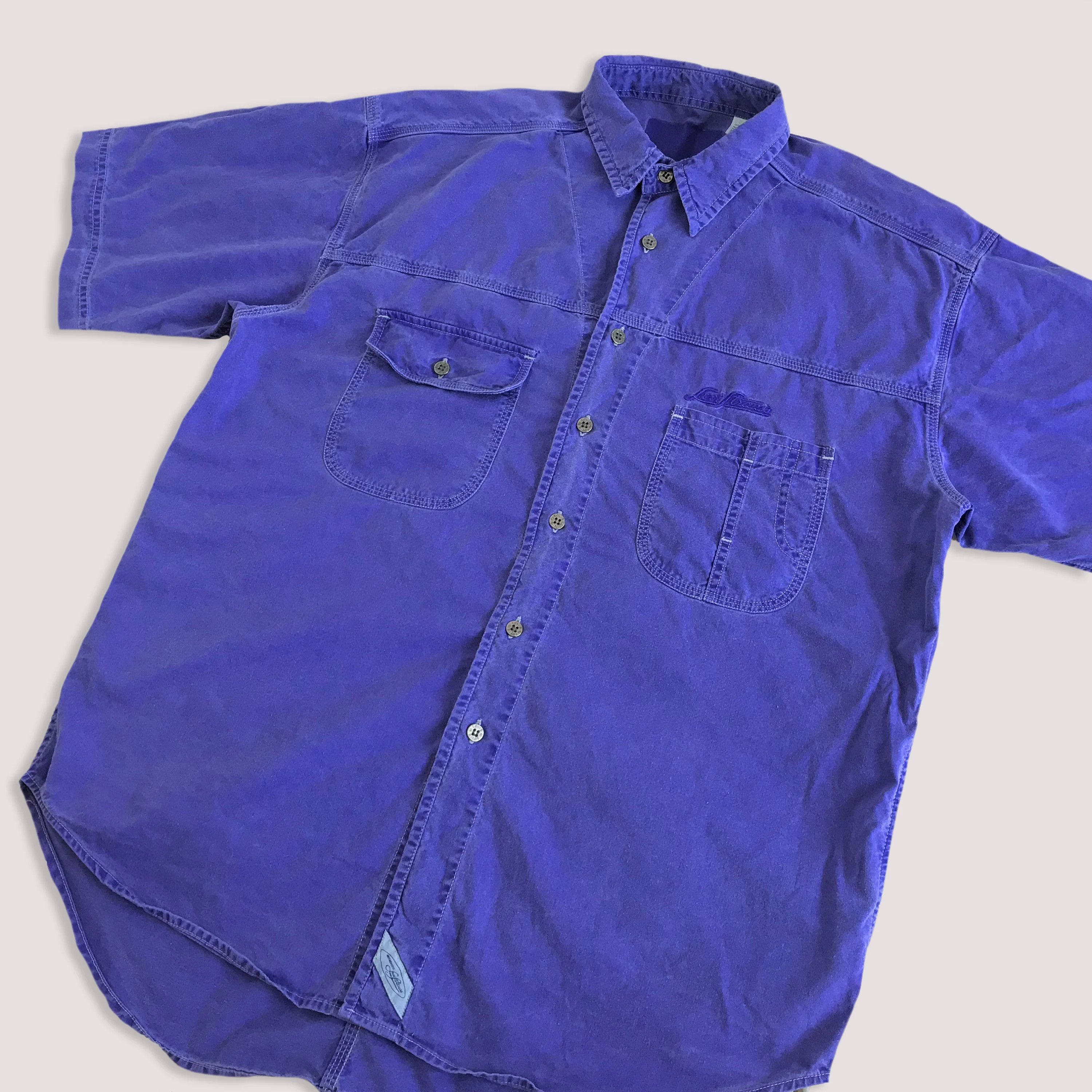Levi's Vintage Clothing 90s LEVI'S Button Up Shirt Denim Oversize Short Sleeve Size US XL / EU 56 / 4 - 4 Thumbnail