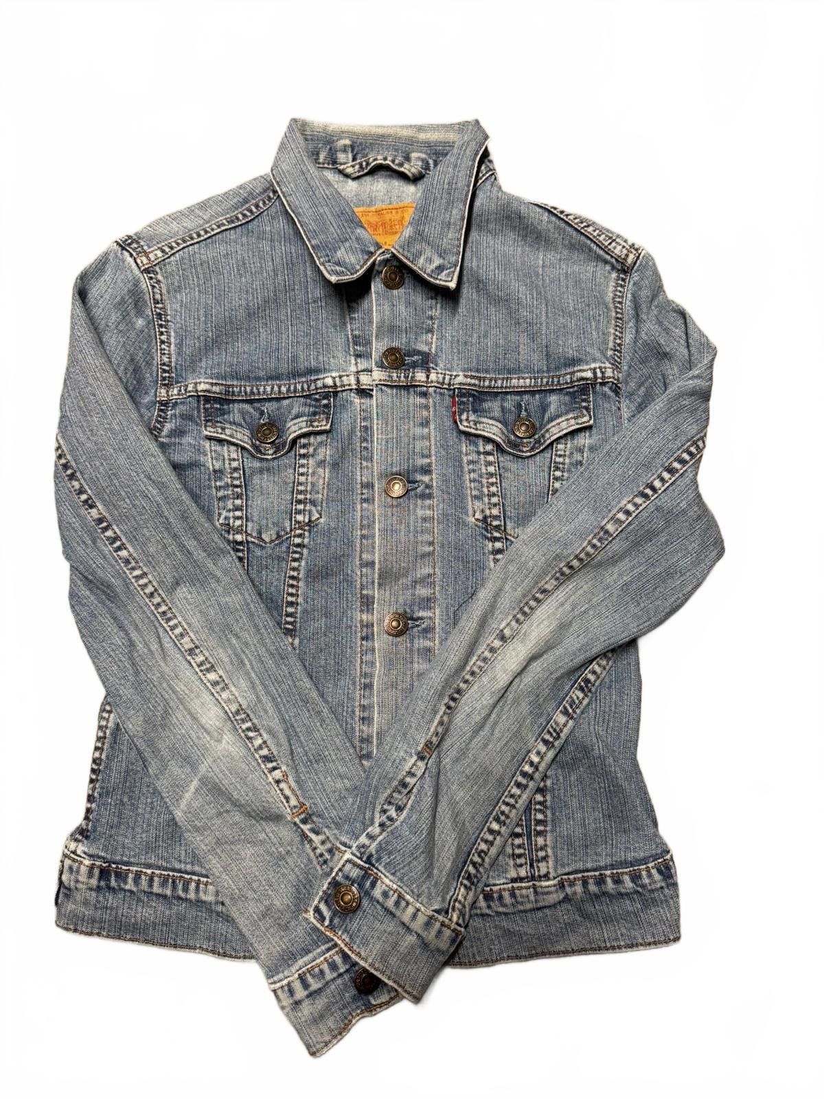 Designer Levi Strauss Denim Jacket for Girls - Classic Blue Size US M / EU 48-50 / 2 - 1 Thumbnail
