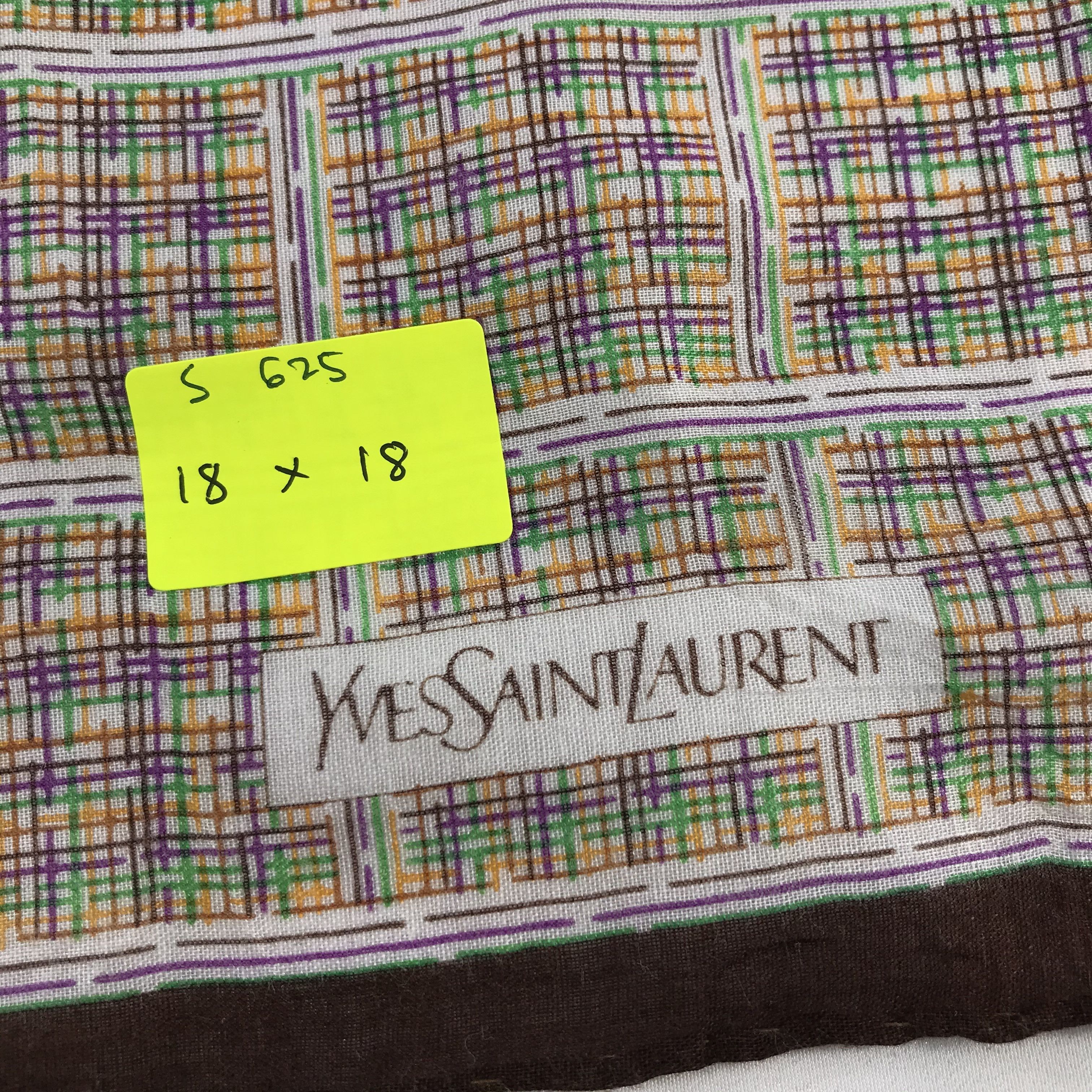 Vintage × Yves Saint Laurent Yves Saint Laurent Bandana / Handkerchief /Neckerchief -S625 Size ONE SIZE - 5 Thumbnail