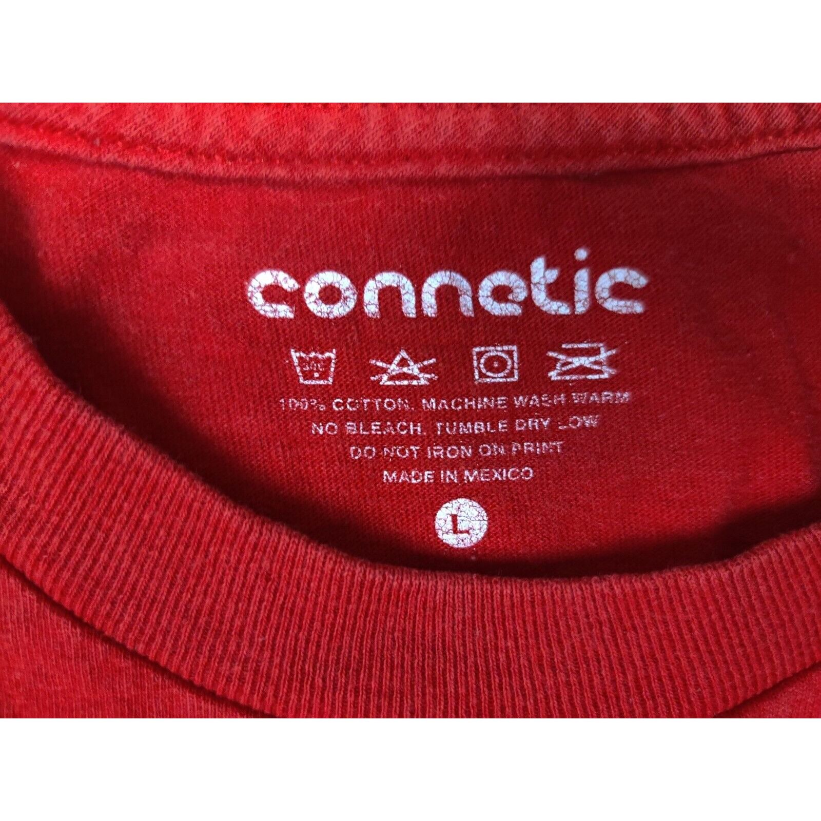 Other Connetic Shirt Adult Mens Large Red Box Logo Spell Out Size US L / EU 52-54 / 3 - 3 Thumbnail