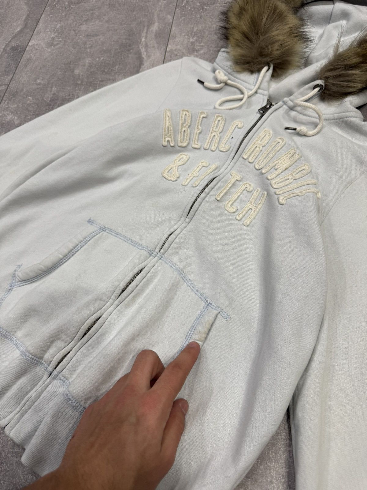 Abercrombie & Fitch Vintage Abercrombie & Fitch Fur Zip Hoodie Y2K Size US M / EU 48-50 / 2 - 5 Thumbnail