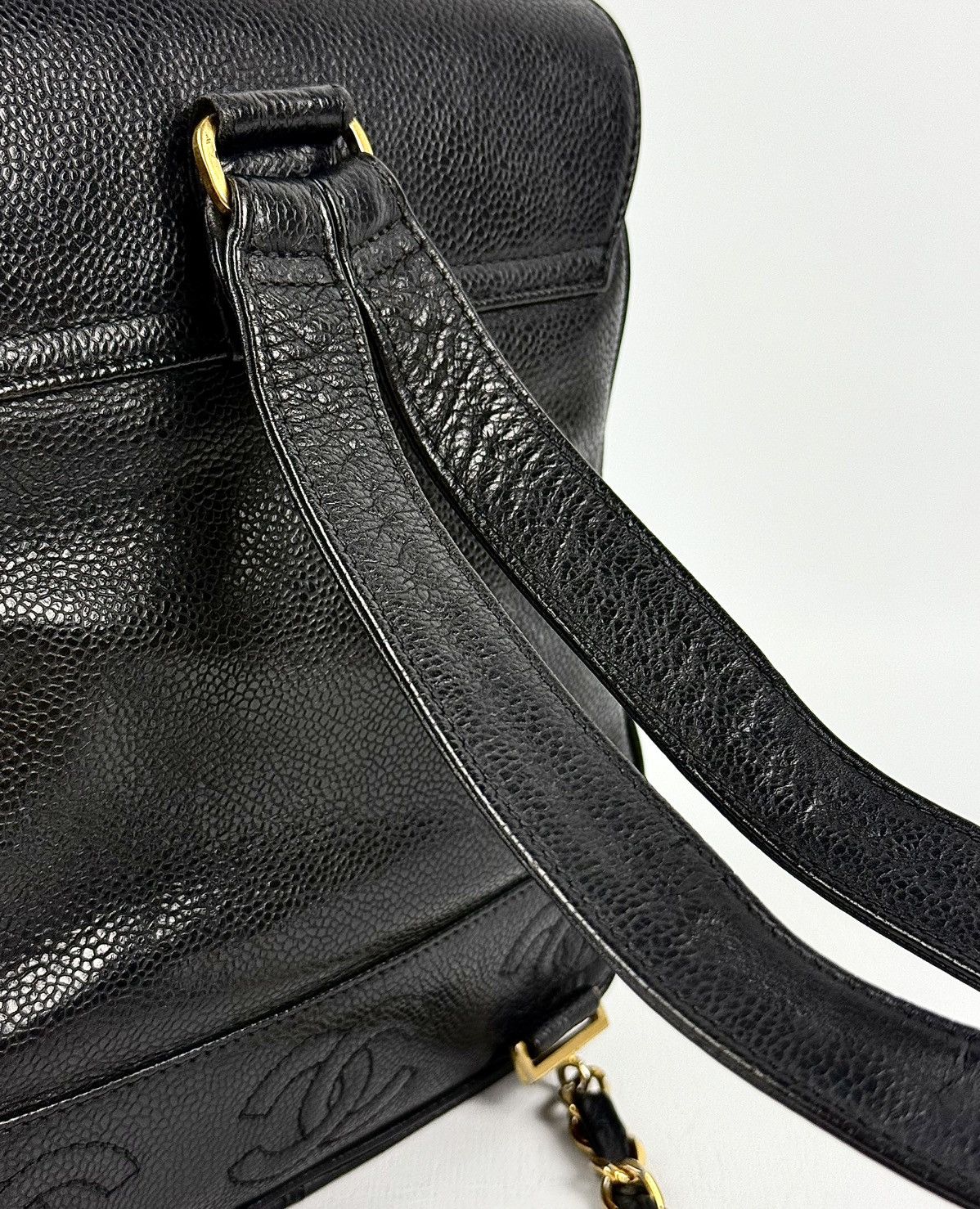 Chanel Chanel - Lagerfeld - 1994 - Triple CC - Mini Caviar Backpack Size ONE SIZE - 14 Thumbnail