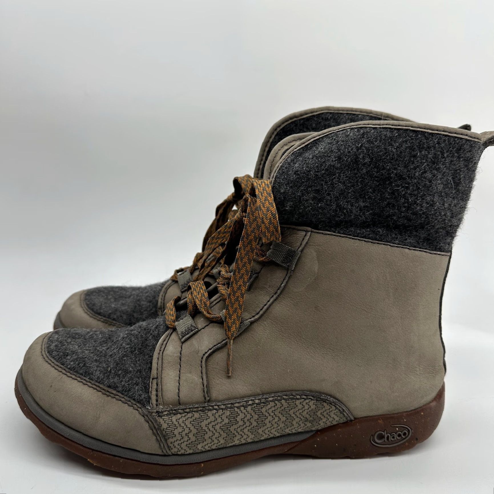 Chaco Chaco Boots Womens 10 Gray Nickel Fleece Lined Ankle Winter Snow Boot J150184 Size L / US 10 / IT 46 - 5 Thumbnail