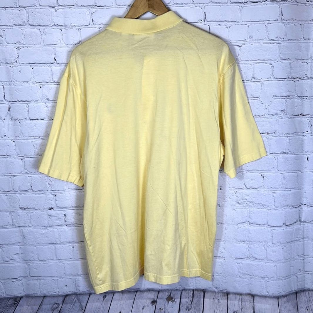 Vintage Augusta Shirt Mens L Yellow National Golf Shop Men Polo Green Two Ply Mercerized Size US L / EU 52-54 / 3 - 3 Thumbnail