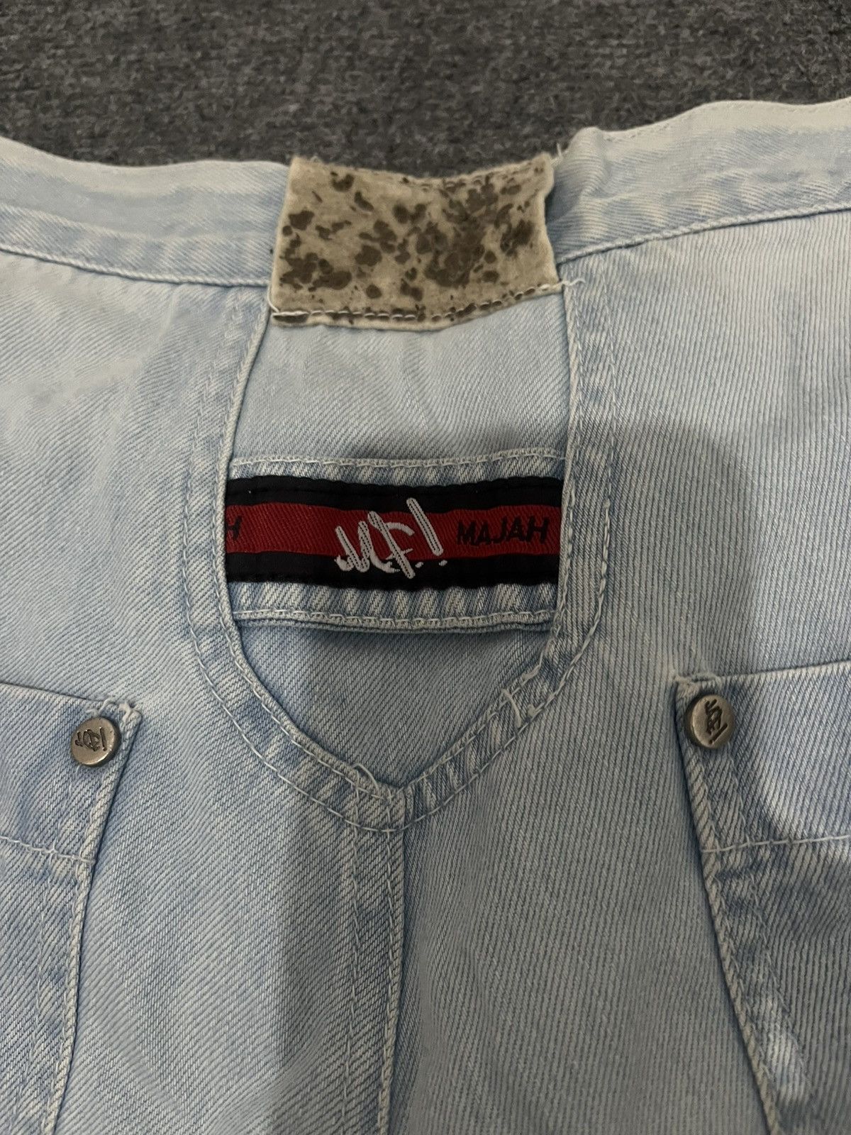 Rap Tees Vintage Majah Flavah Baggy Denim Jorts Y2K Skater Style La Size US 32 / EU 48 - 5 Thumbnail