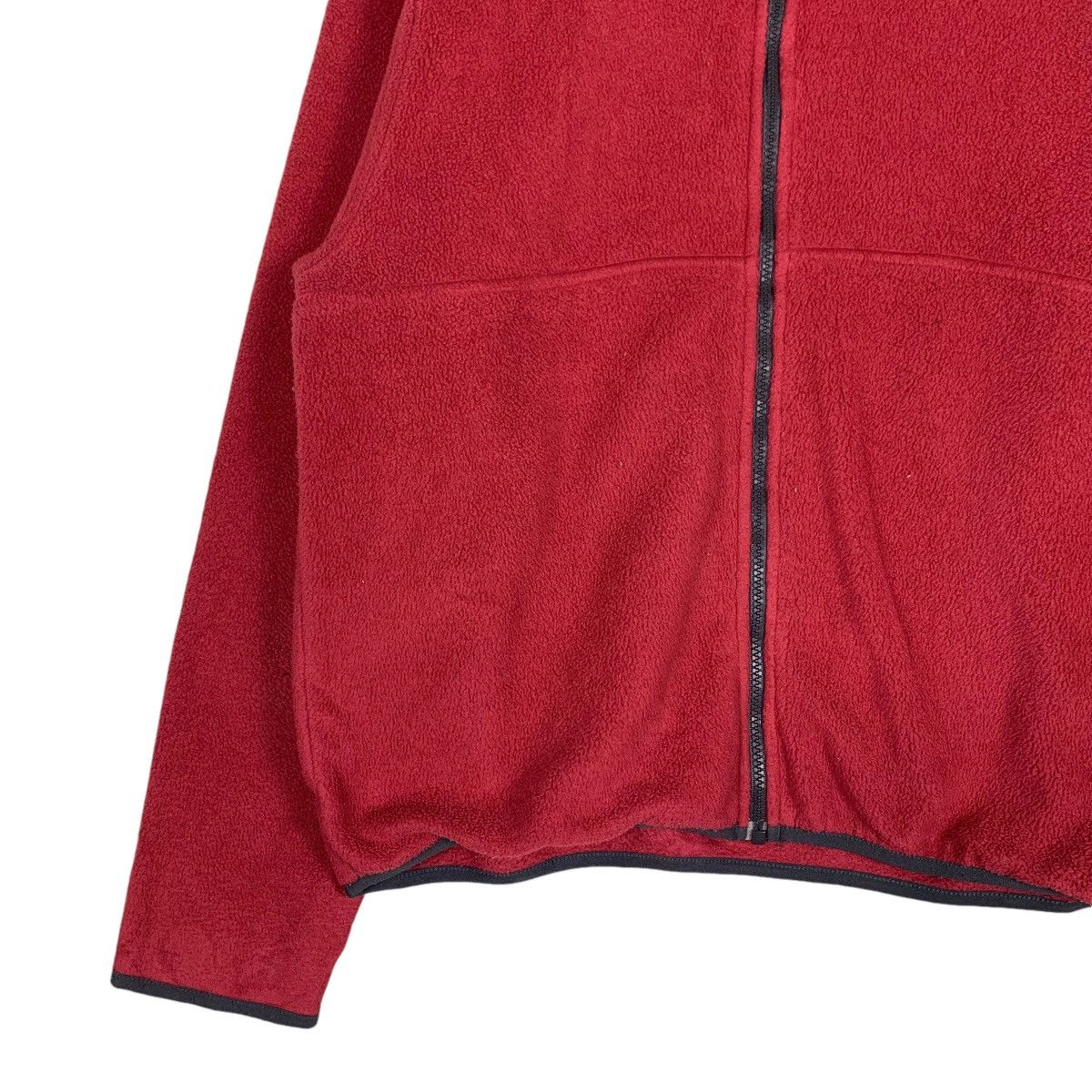 L.L. Bean 90’s L.L. BEAN Zipper Red Fleece Jacket #1358-C61 Size M / US 6-8 / IT 42-44 - 3 Thumbnail