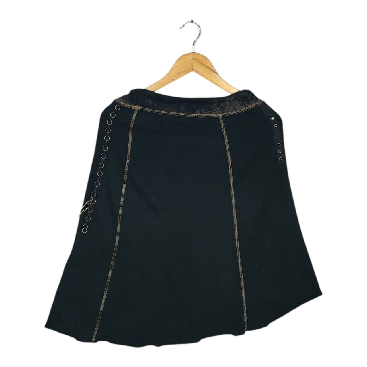 Other Vintage Skinny Minnie Y2K Goth Grommet Skirt S Made in USA Size 29" - 2 Thumbnail