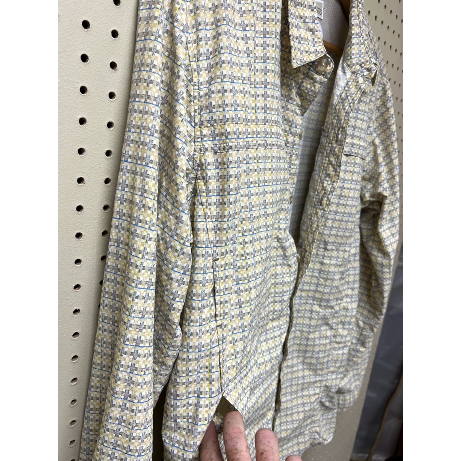 ExOfficio Vented ExOfficio Shirt Button-Up Plaid LS Men M Multicolor Nylon Insect Shield Long Sleeve Mens Size US M / EU 48-50 / 2 - 3 Thumbnail