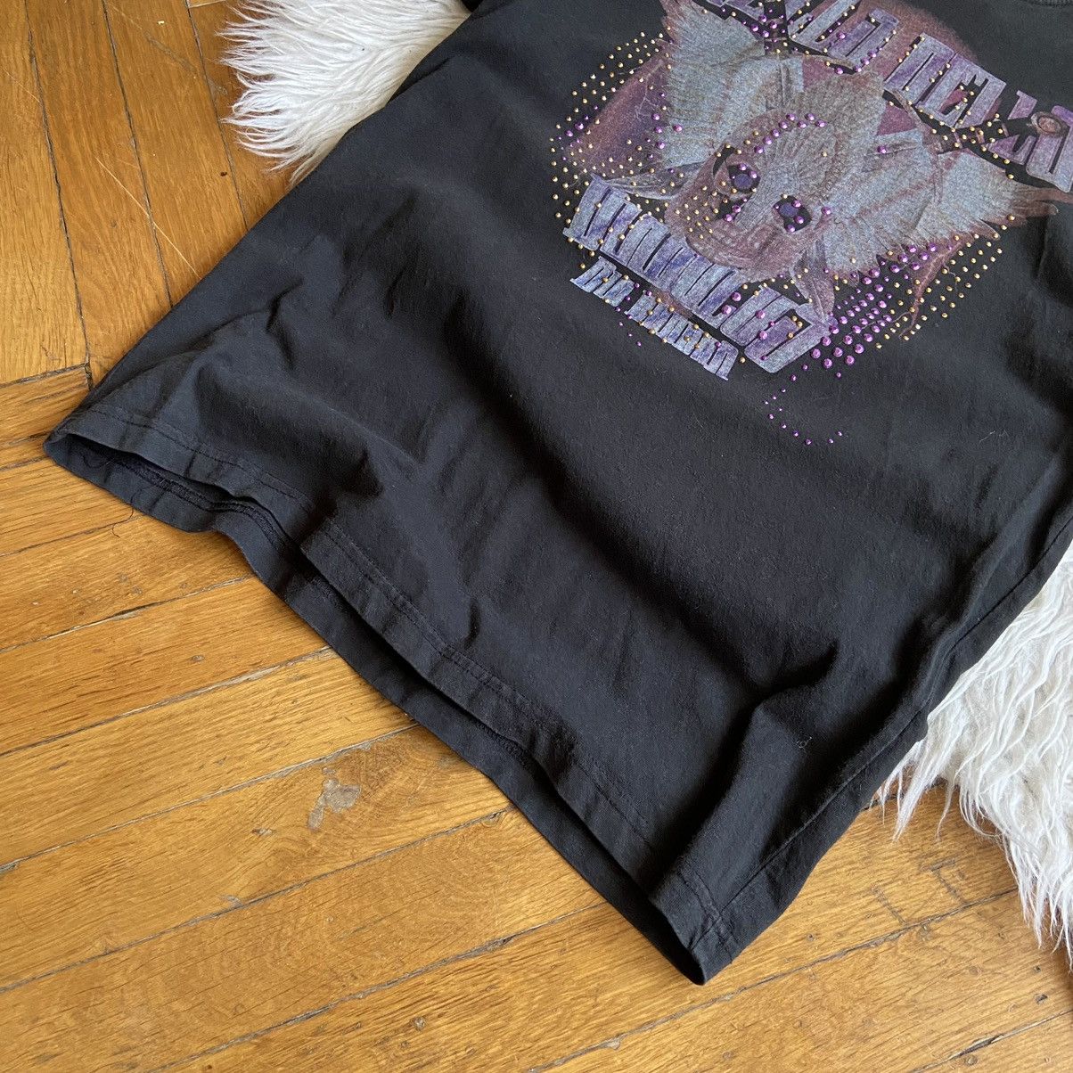 If Six Was Nine 📌 Vintage Fishbone Skull Graphic Y2K Rhinestones Tee Size S / US 4 / IT 40 - 4 Thumbnail