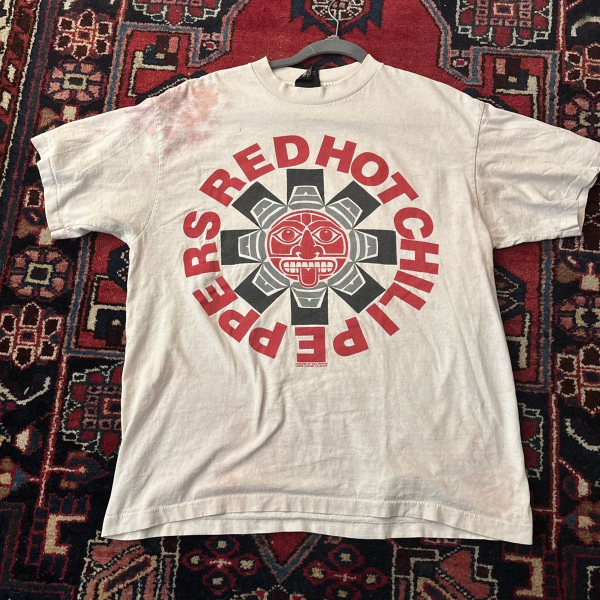 Giant Red hot chili peppers shirt 1991 aztec tribal XL giant rhcp Size US XL / EU 56 / 4 - 1 Thumbnail