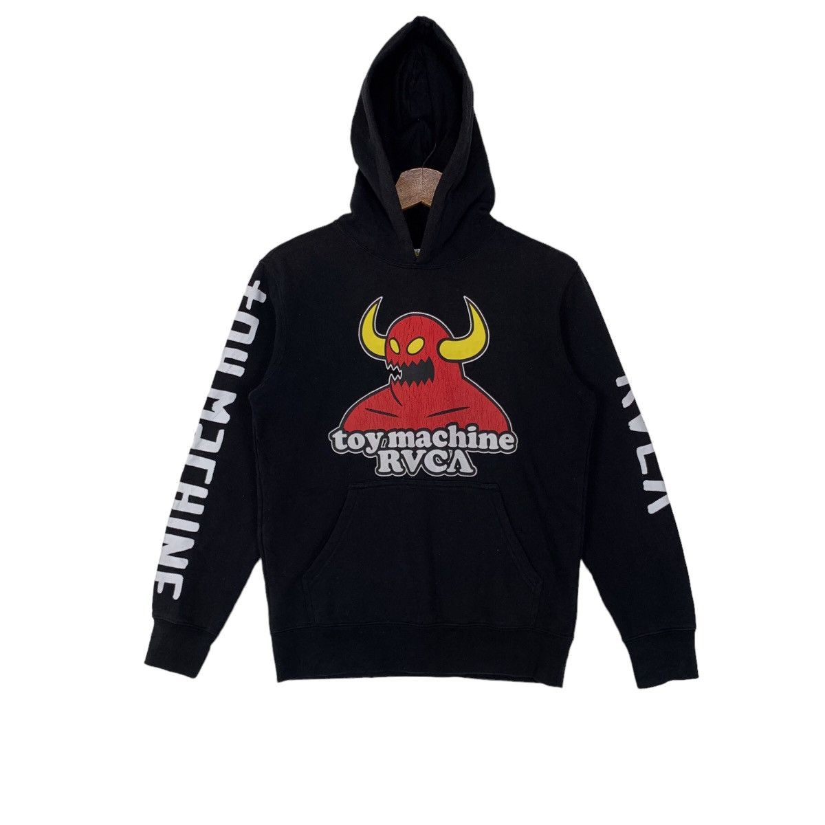 RVCA × Toy Machine Vintage Toy Machine X RVCA Hoodie Sweatshirt Big Logo Size US S / EU 44-46 / 1 - 2 Thumbnail