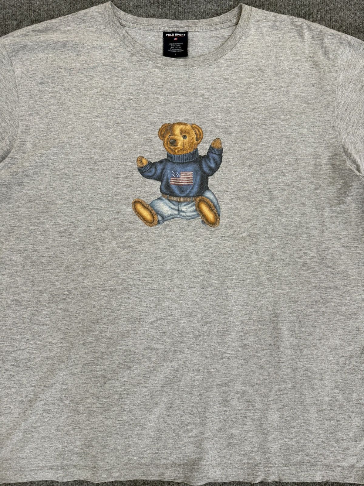 Polo Ralph Lauren Polo Sport Ralph Lauren Polo Bear Graphic T-Shirt USA Flag Size US L / EU 52-54 / 3 - 2 Thumbnail