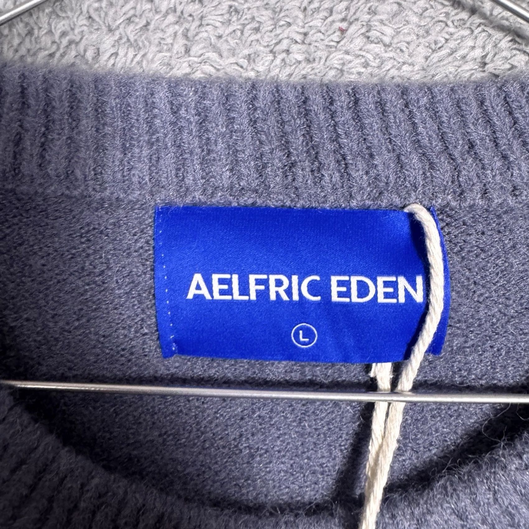 Vintage Aelfric Eden Sweater Mens L Cable-Knit Pullover Fisherman Crew Neck Blue 90s Pullover Shirt or Sweater Size US L / EU 52-54 / 3 - 5 Thumbnail