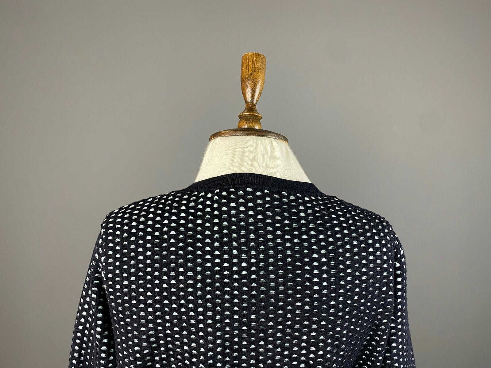 Cos Cos Black Cotton Crew Polka Dot Cardigan Sweater Size M Size M / US 6-8 / IT 42-44 - 8 Thumbnail