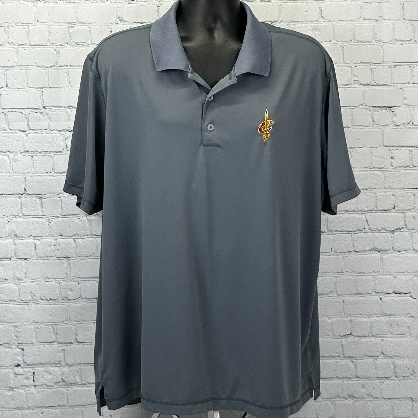 Adidas Cleveland Cavaliers Polo Shirt Gray Adidas Golf NBA 2XL XXL Size US XXL / EU 58 / 5 - 2 Thumbnail