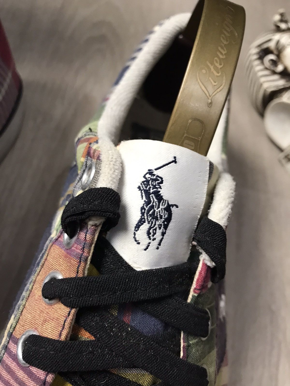Vintage Polo Ralph Lauren checkered sneakers