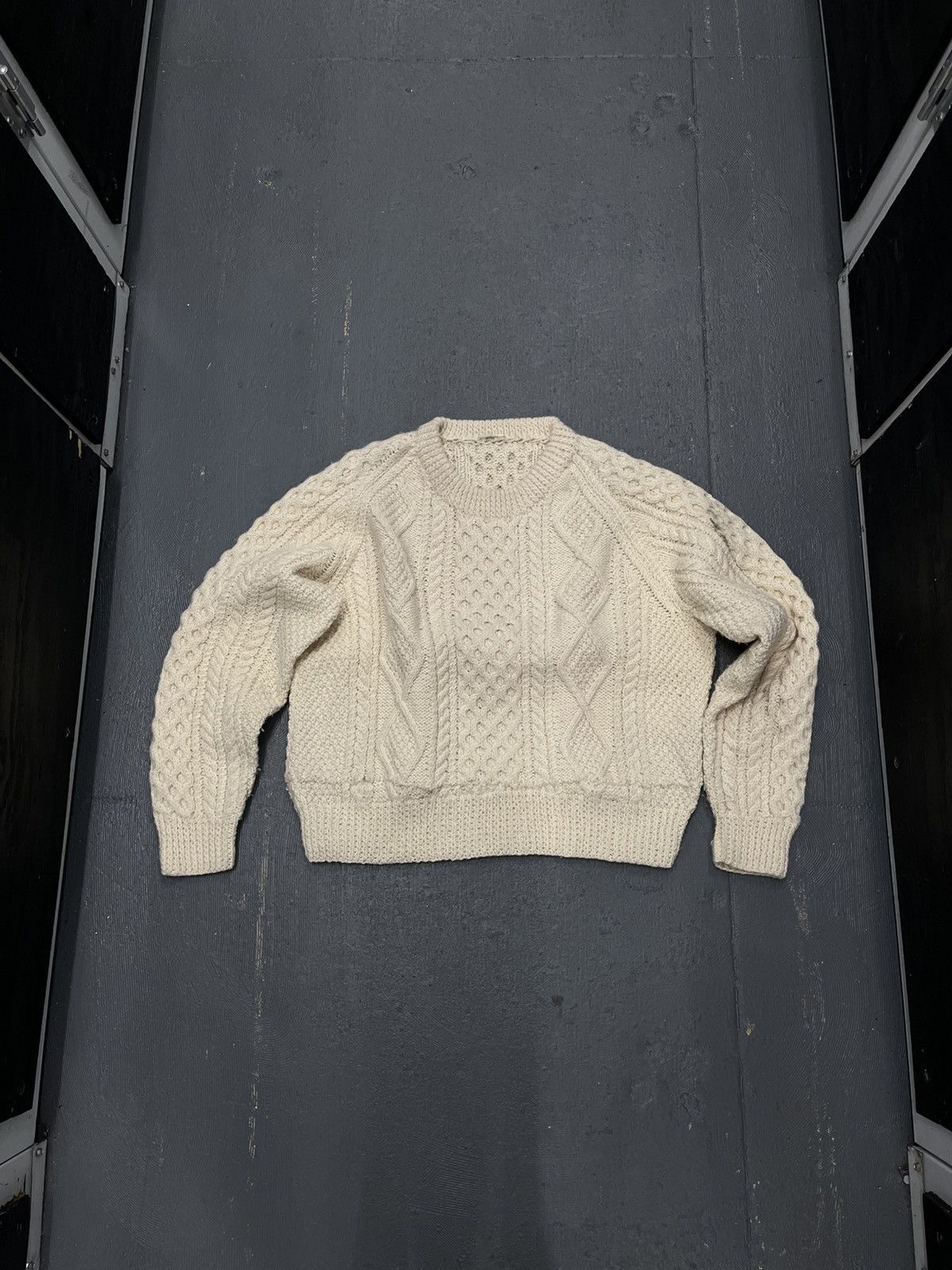 Other Virgin Wool Fisherman Handknit Crewneck Sweater Size US XL / EU 56 / 4 - 1 Thumbnail