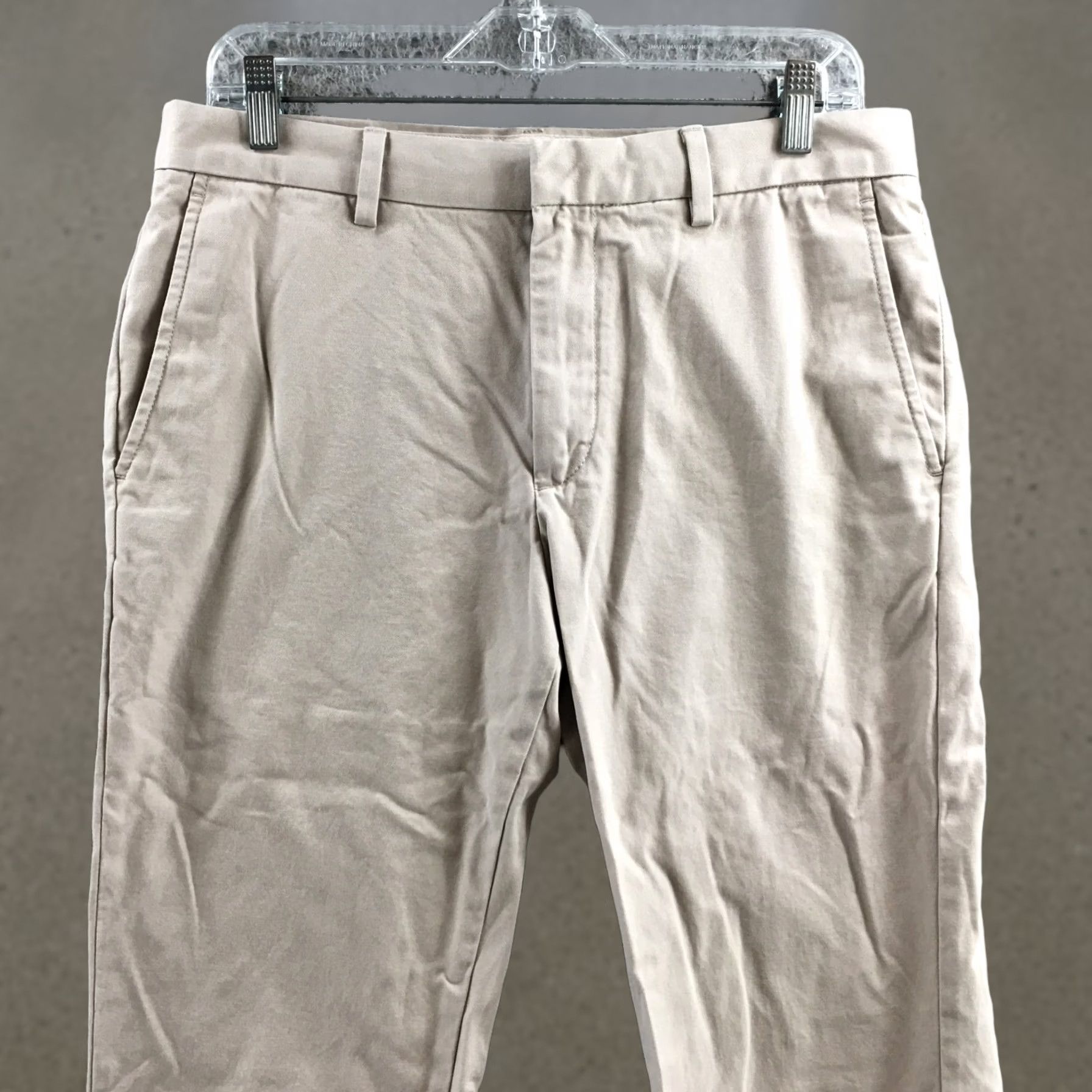 Banana Republic Banana Republic Aiden Chino Pants Mens 32x30 Beige Cotton Regular Fit Casual Shirt? Size US 32 / EU 48 - 1 Thumbnail