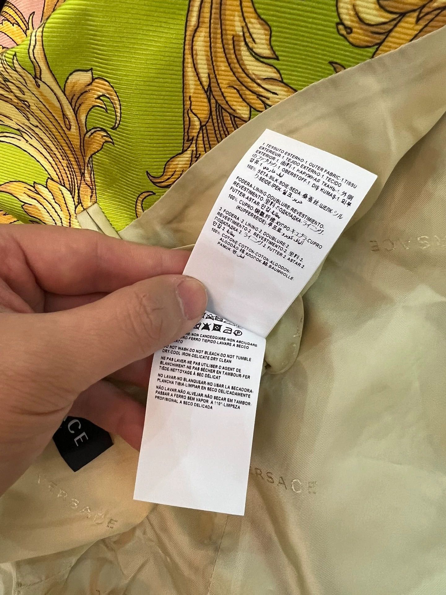 Versace Versace Classic Baroque Silk Suit 50 (New) Size 50R - 5 Thumbnail