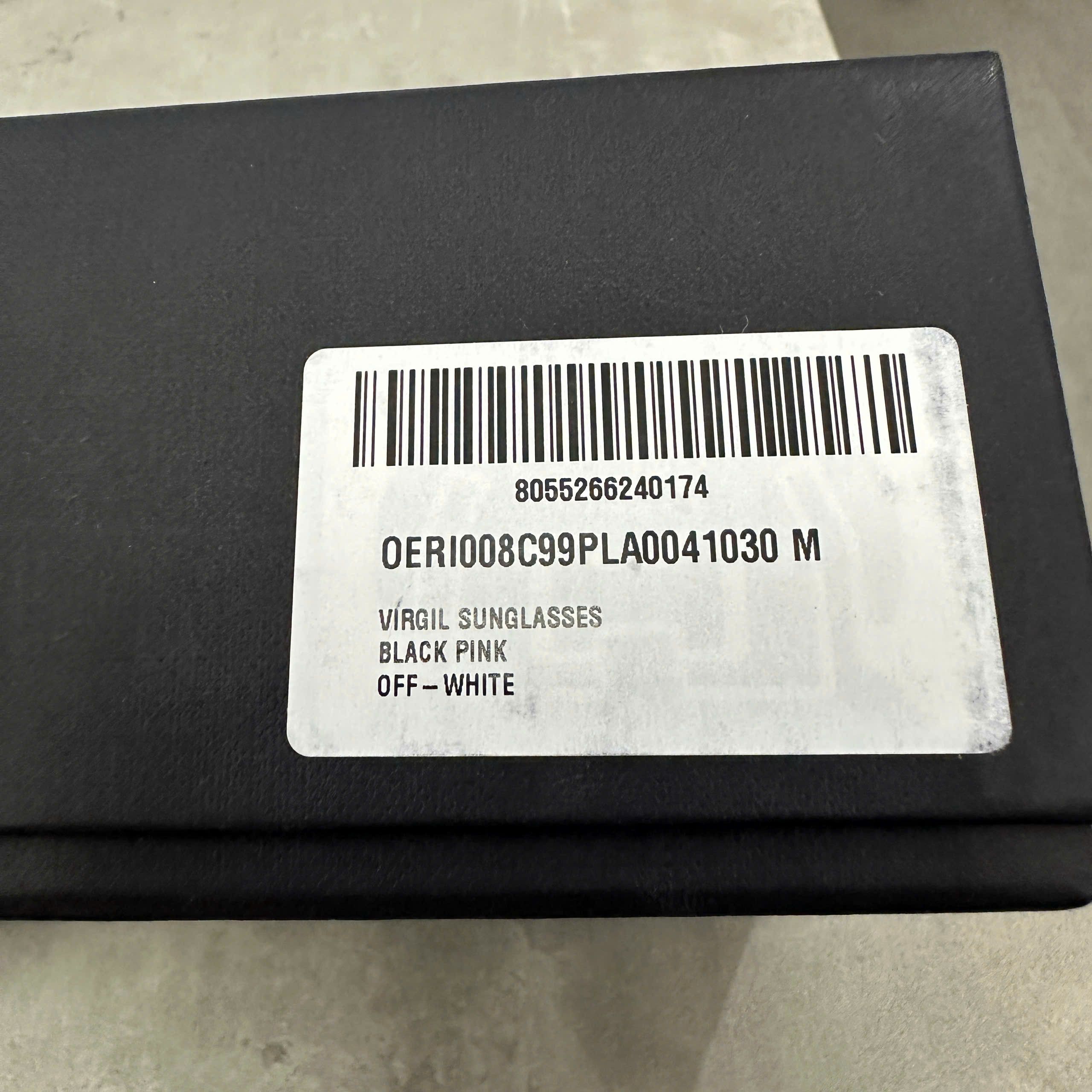 Off-White OFF WHITE Virgil Sunglasses BLACK/PINK Size ONE SIZE - 7 Thumbnail