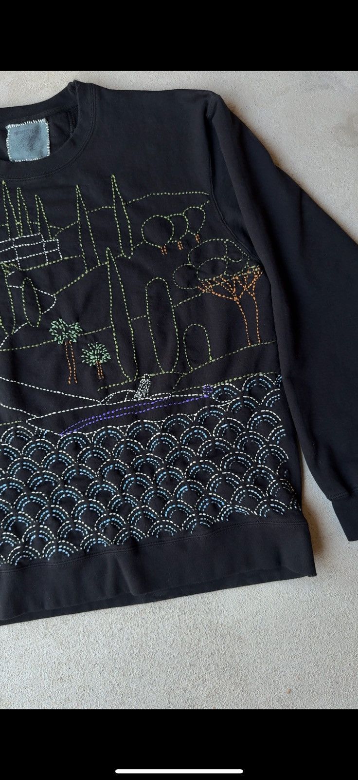 Japanese Brand Sashiko Louis Mccarthy sweatshirt Size US L / EU 52-54 / 3 - 3 Thumbnail
