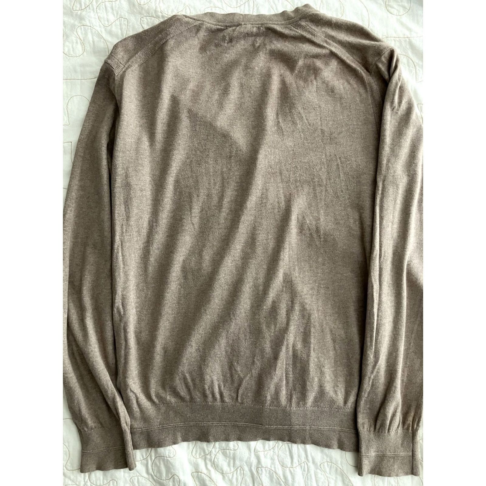 Giorgio Armani VINTAGE Giorgio Armani Cardigan M Merino Wool Button-Front Beige Men Regular Knit Journey Party/Cocktail Swank Mens Size US M / EU 48-50 / 2 - 7 Thumbnail