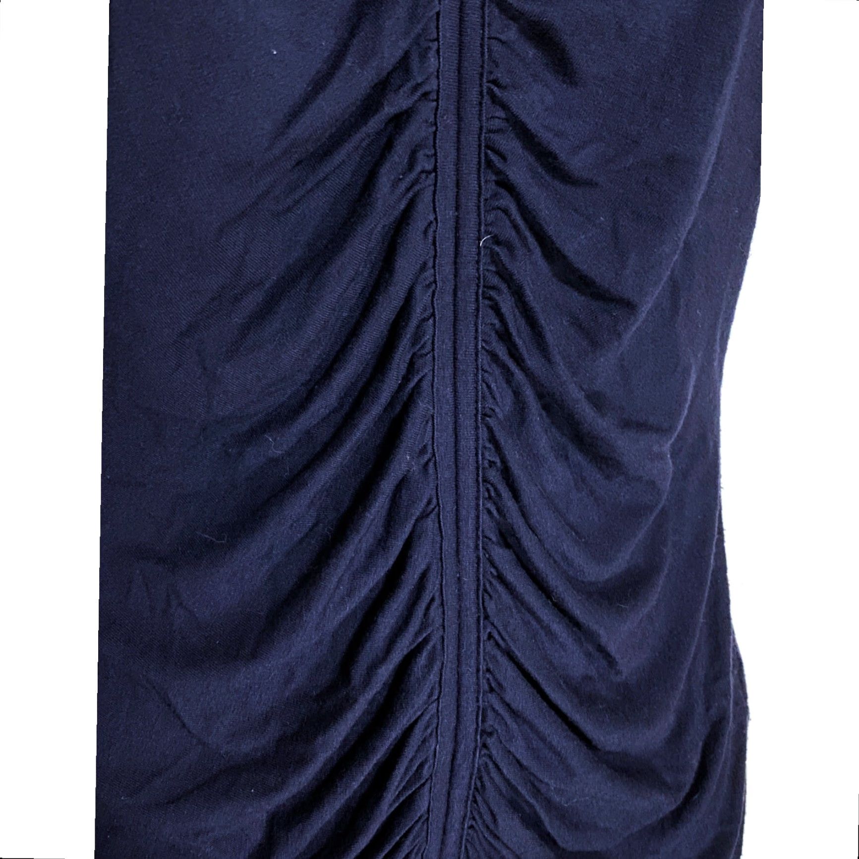 White House Black Market WHBM Cinched Ruched Sleeveless Blouse Shell Top Womens XS V Neck Dressy Career Blouse Size XS / US 0-2 / IT 36-38 - 3 Thumbnail