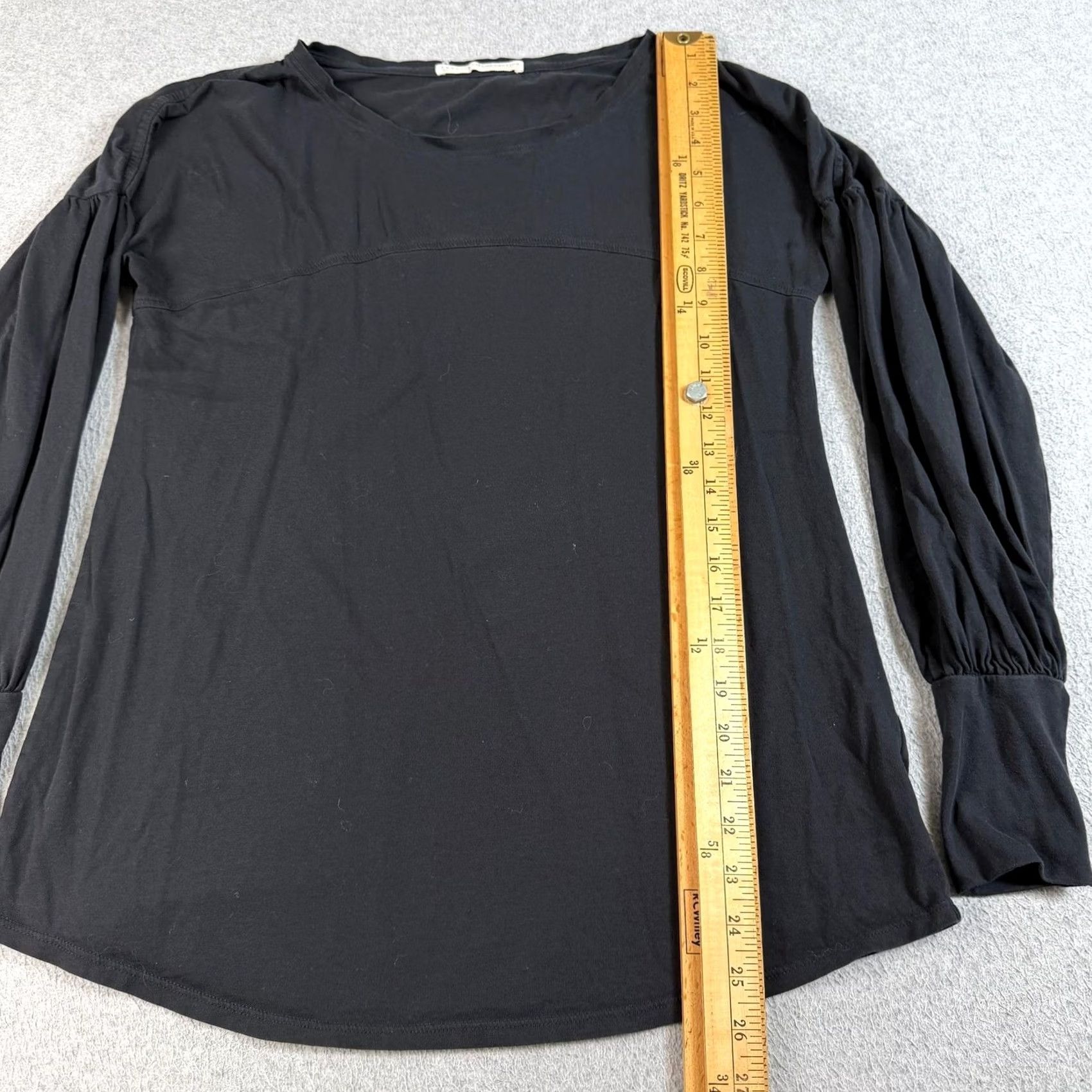 Vintage Peruvian Connection Shirt Womens M Black Women Medium Balloon Sleeve Pima Cotton Peru Size M / US 6-8 / IT 42-44 - 5 Thumbnail