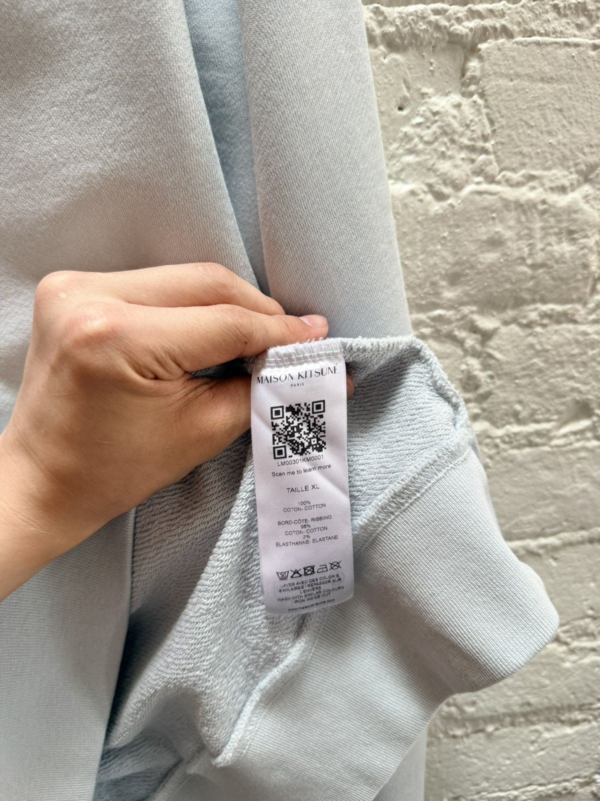 Maison Kitsune Fox Head Patch Logo Crewneck Sweatshirt Size US XL / EU 56 / 4 - 5 Thumbnail