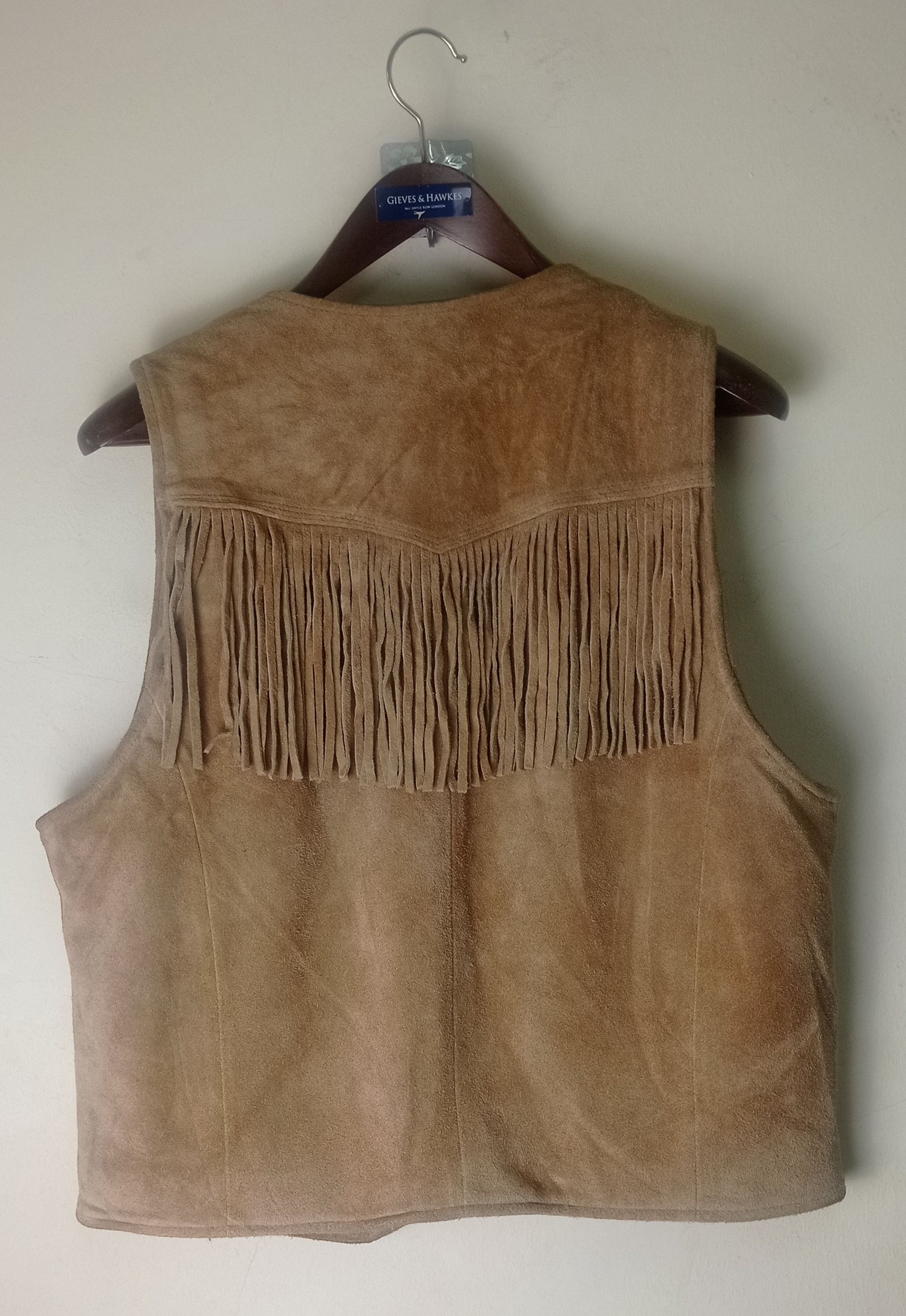 Native Vintage Houston Cowhide leather Vest Jacket Size US L / EU 52-54 / 3 - 3 Thumbnail
