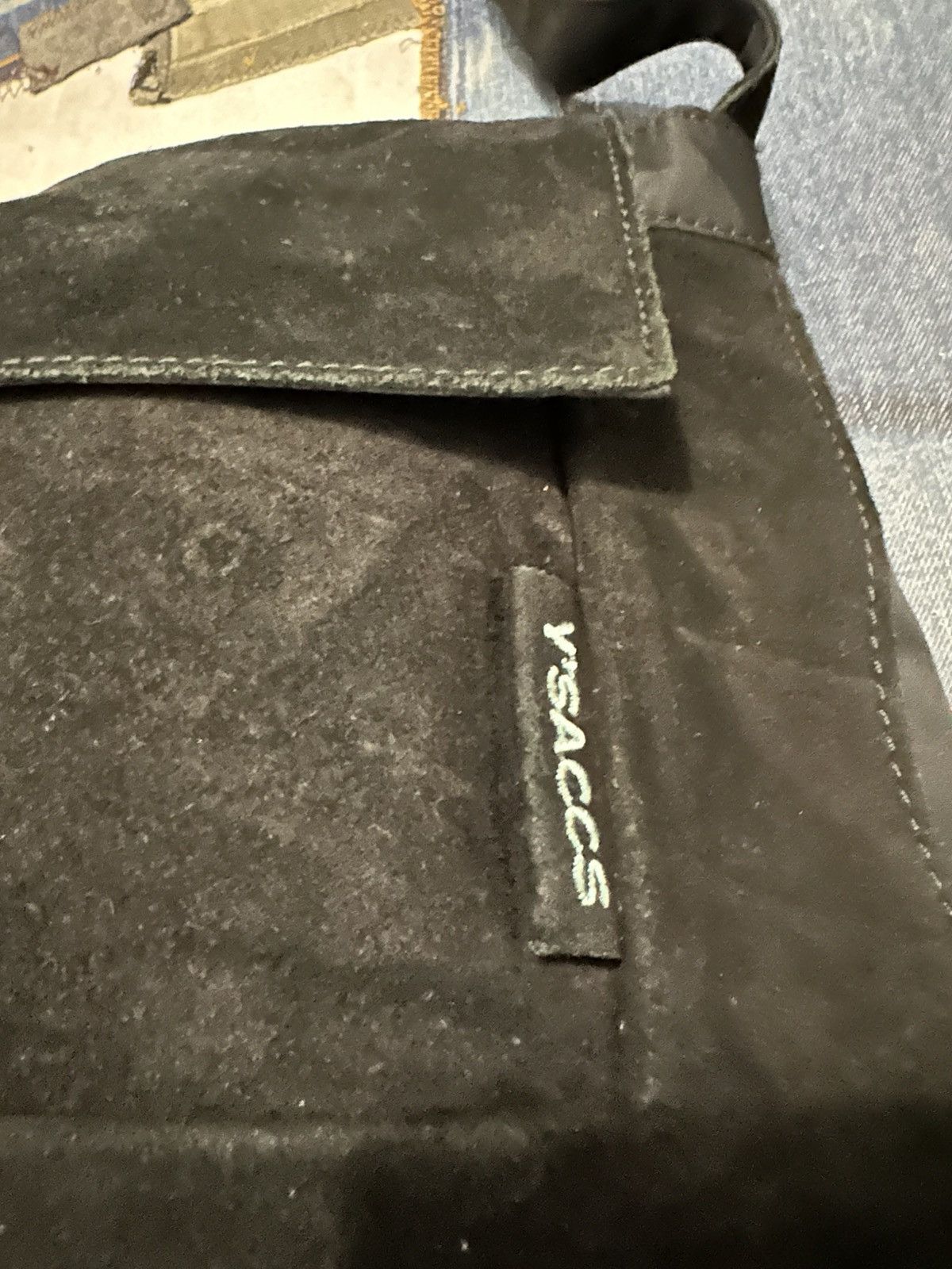 Yohji Yamamoto Ysaccs by Yohji Yamamoto Suede & Nylon cross body bag Size ONE SIZE - 4 Thumbnail