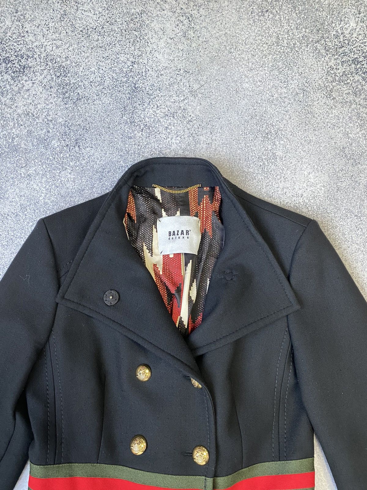 Designer × Vintage Vintage Bazar Deluxe Double Breasted black wool women’s coat Size L / US 10 / IT 46 - 8 Thumbnail