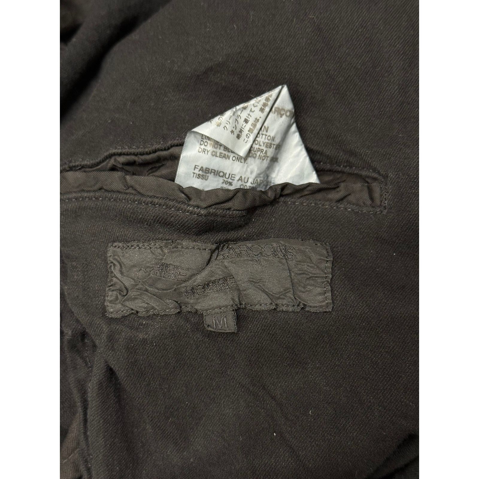 Comme des Garcons 2000s Comme des Garçons black washed blazer Size M / US 6-8 / IT 42-44 - 5 Thumbnail