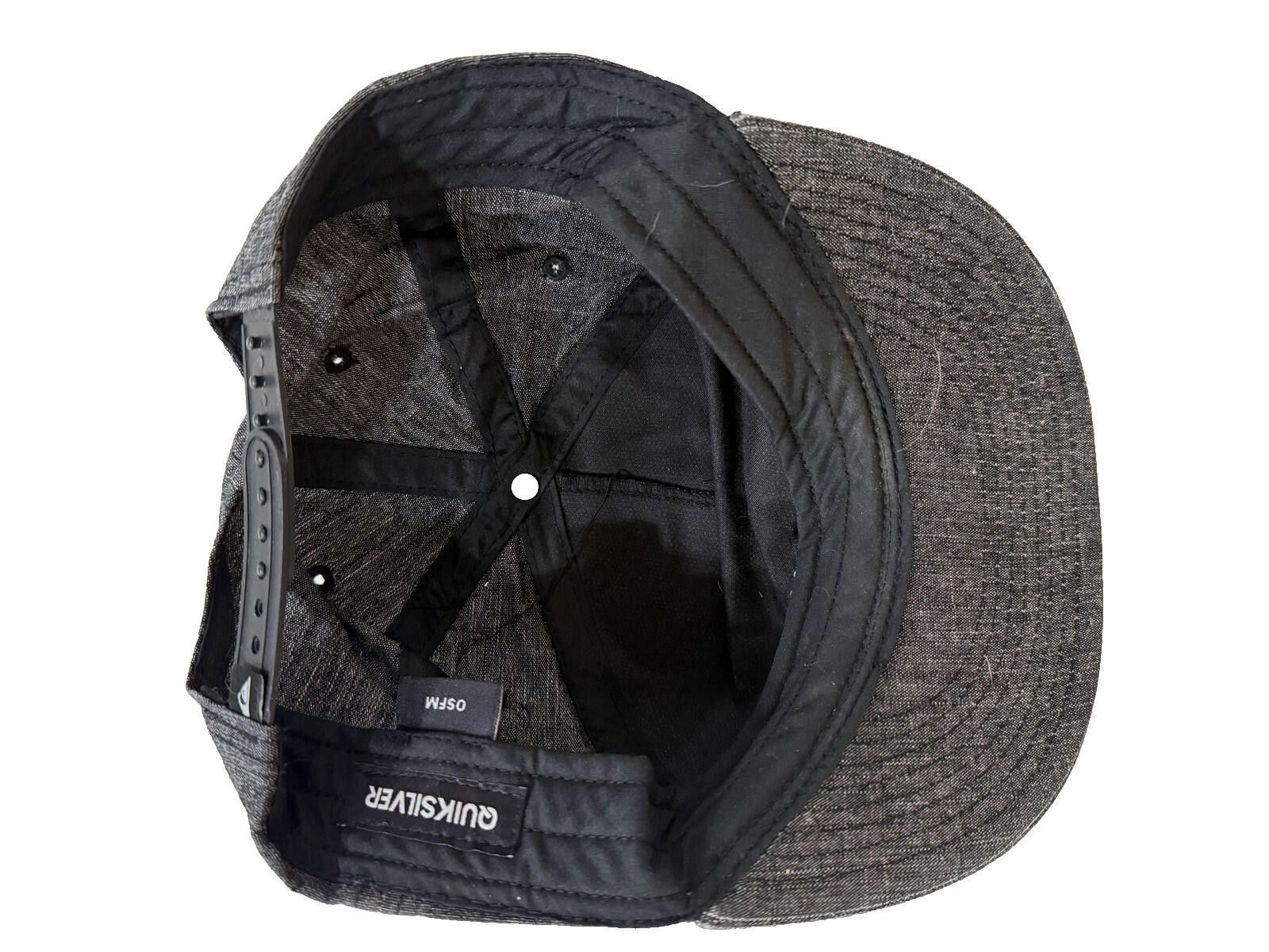 Quiksilver Y2K Quiksilver Hat Gray Camp Snapback Surf Skate Streetwear Size ONE SIZE - 6 Thumbnail
