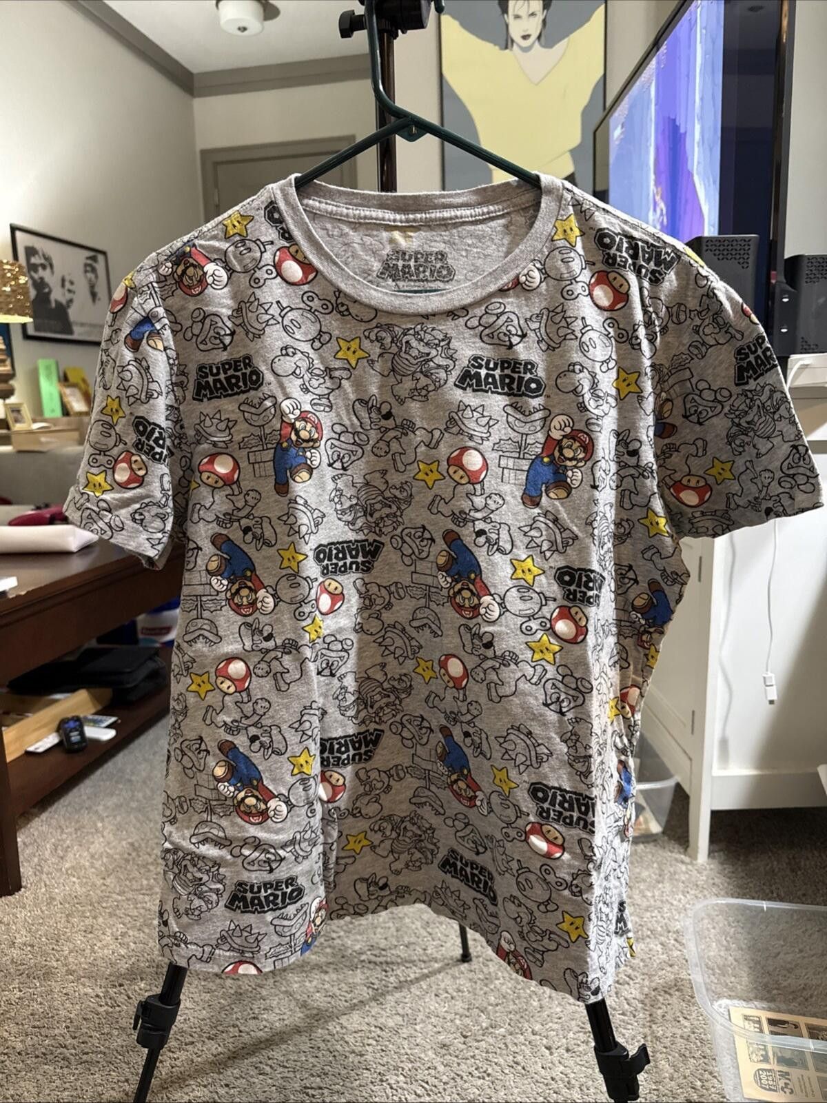 Nintendo Super Mario Bros Bowser Koopa Nintendo T Shirt Gray L Size US L / EU 52-54 / 3 - 1 Thumbnail