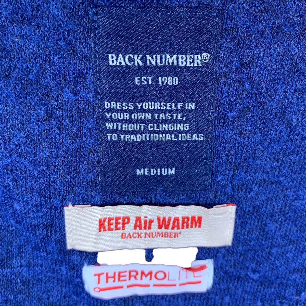 Japanese Brand BACK NUMBER Thermolite Japanese Brand Fleece Zipper Jacket Size US M / EU 48-50 / 2 - 6 Thumbnail