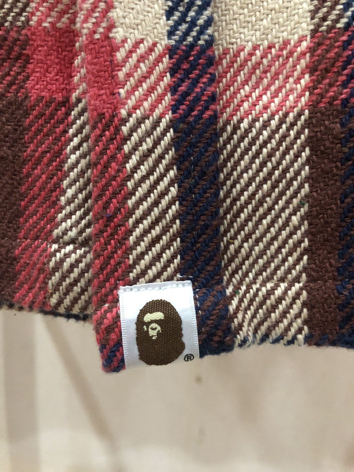 Bape 2011 BAPE Burberry Plaid Ape Head Elbow Patch Flannel Size US S / EU 44-46 / 1 - 10 Thumbnail