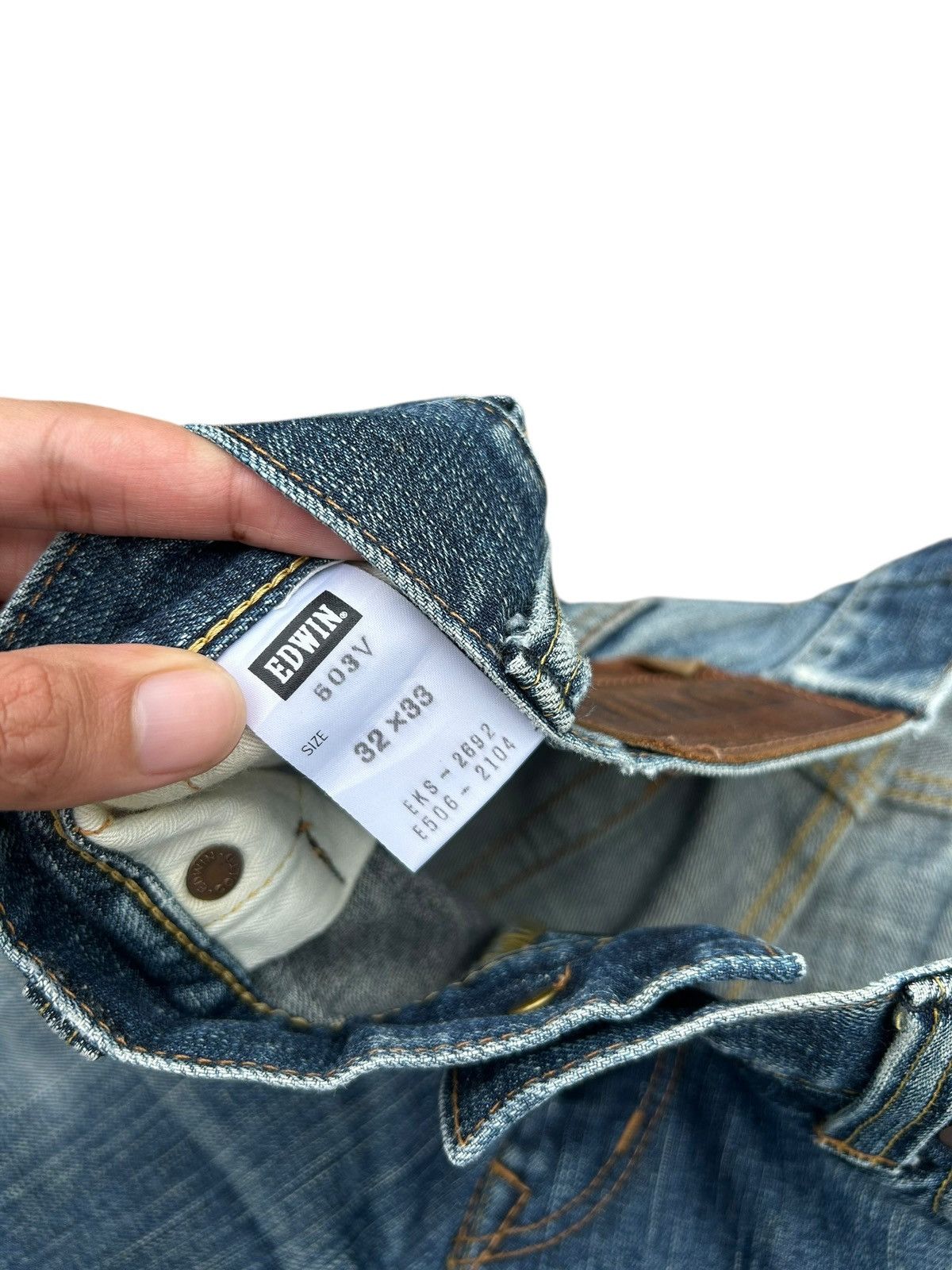 Kapital Vintage Edwin 503V Selvedge Distressed Denim Jeans Size US 36 / EU 52 - 7 Thumbnail