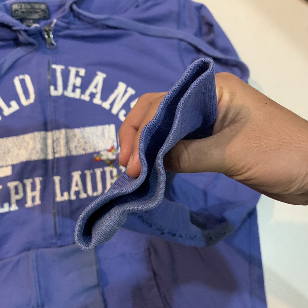 Polo Ralph Lauren × Ralph Lauren × Vintage Vintage Polo Jeans Ralph Lauren Zipper Hoodie Size US L / EU 52-54 / 3 - 5 Thumbnail