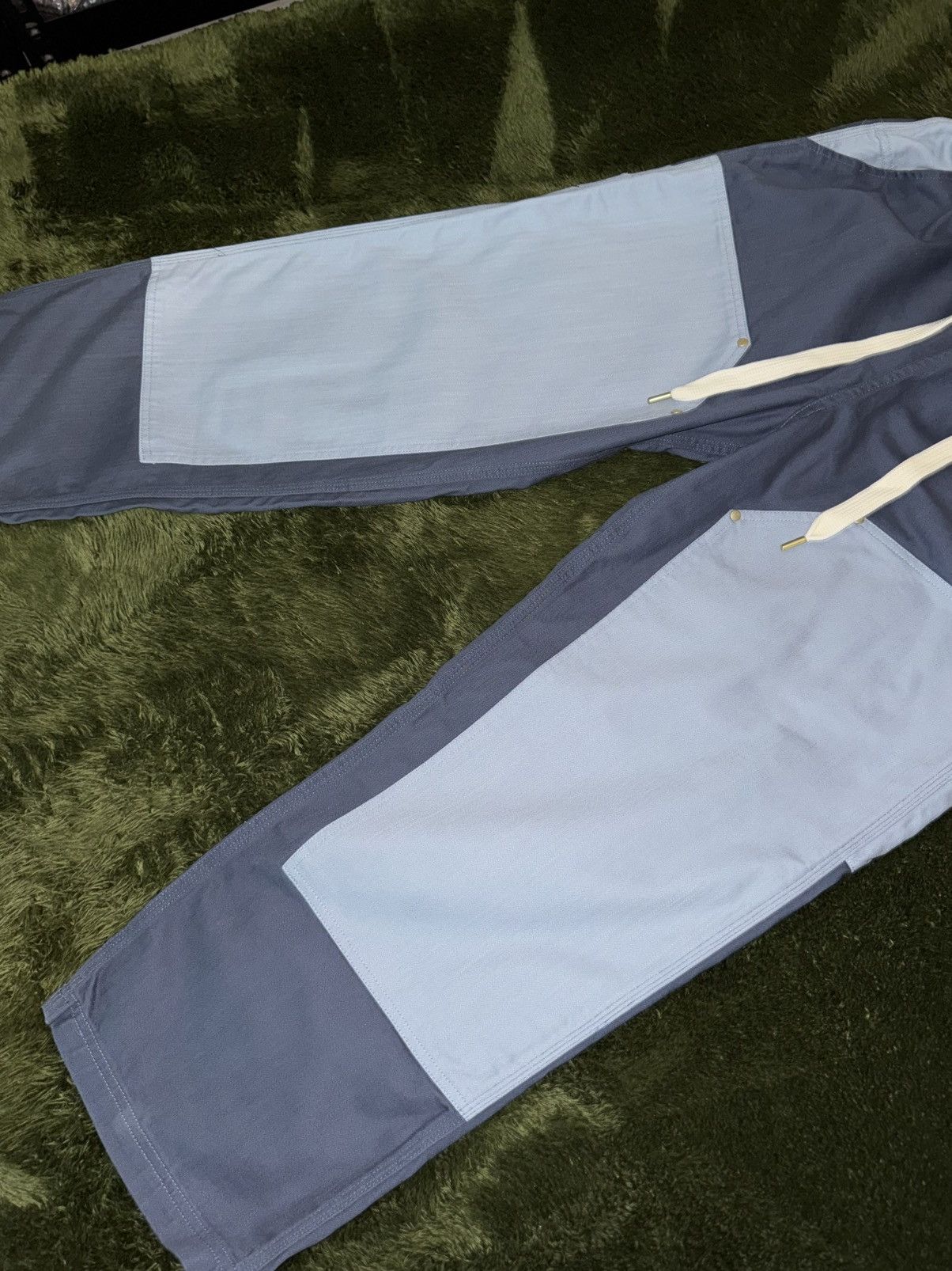 Puma × Rhude [L] PUMA x Rhude rhuigi Heavy Cotton Double Knee Pants Blue Size US 36 / EU 52 - 5 Thumbnail