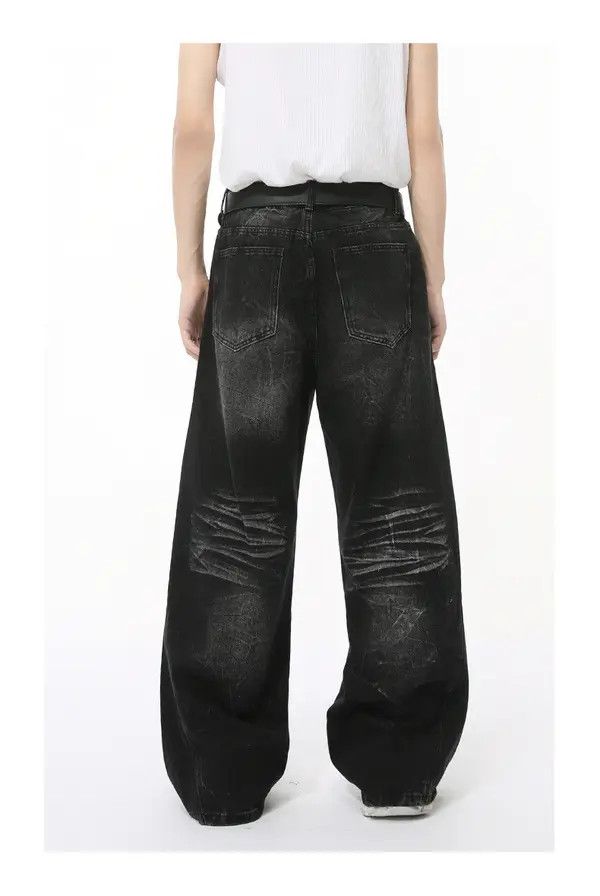 Japanese Brand Aika American street retro trend washed wide-leg jeans Size US 32 / EU 48 - 6 Thumbnail