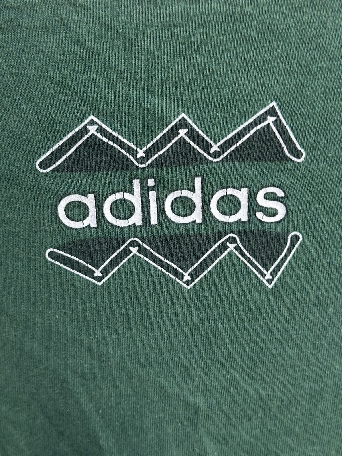 Adidas Thrashed Vintage 90s Adidas Sportwaer Faded Grunge Tee Size US XL / EU 56 / 4 - 7 Thumbnail