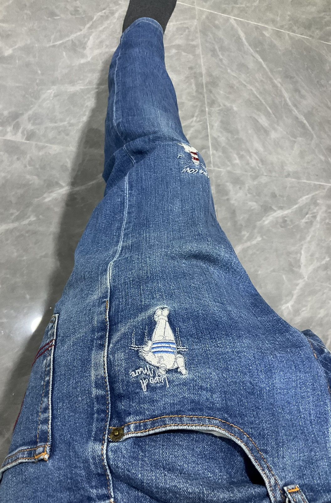 If Six Was Nine × Japanese Brand × Vintage Sina Cova Lupi Di Mare Denim Pants SC Size US 33 - 3 Thumbnail