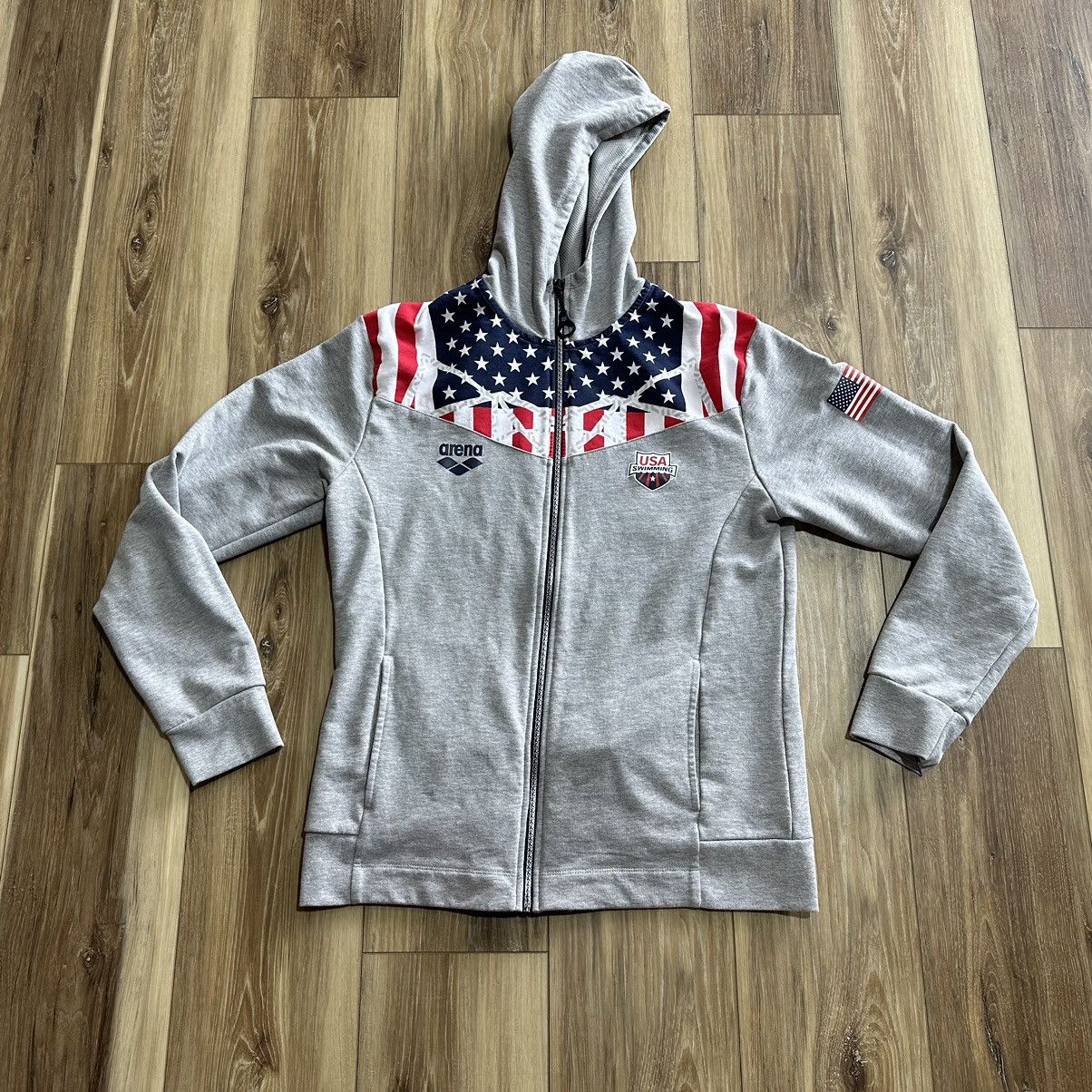 Other Arena USA Swimming Unisex Team OG Hooded F/Z Jacket, M Size US M / EU 48-50 / 2 - 1 Thumbnail