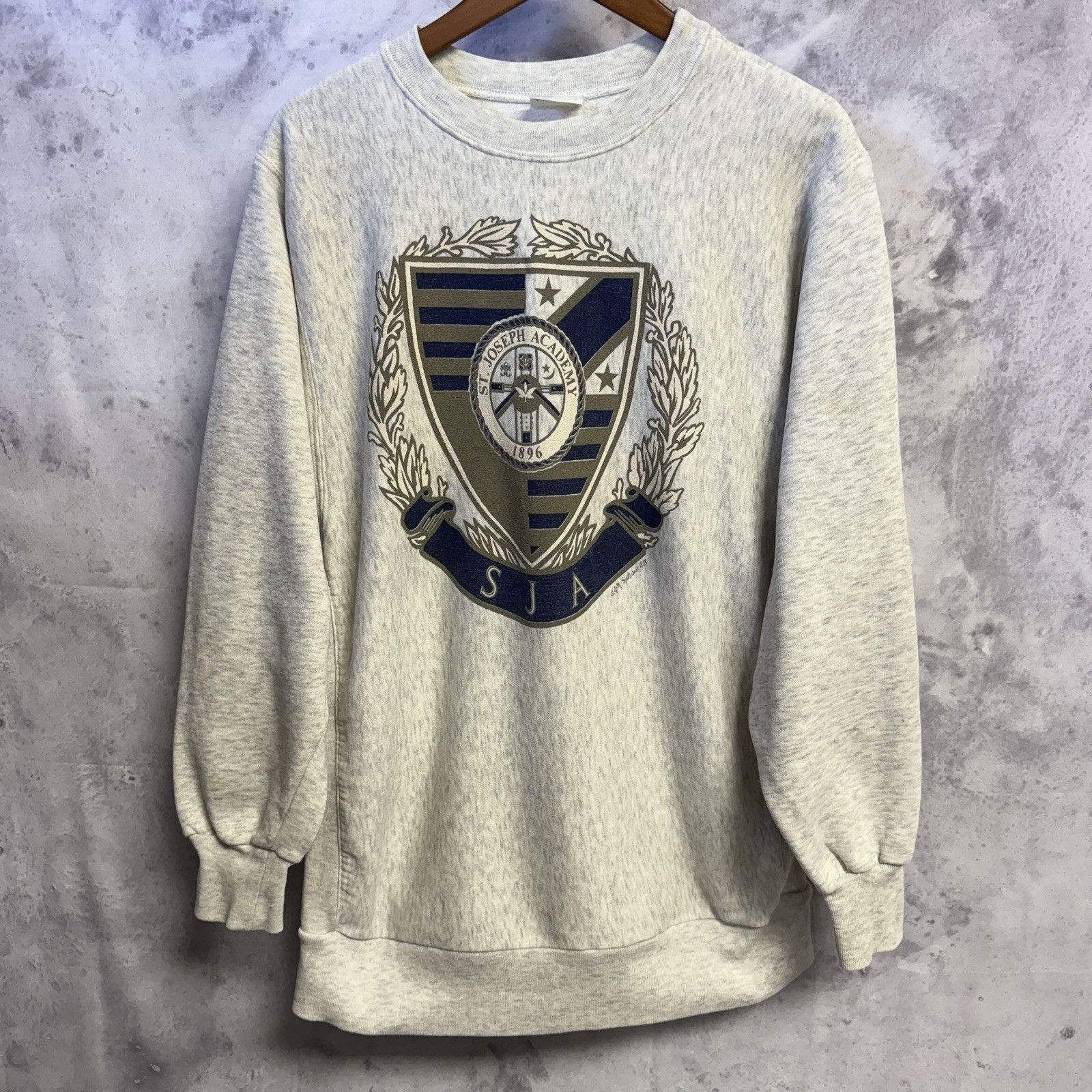 Vintage Vintage 90s St Joesph Academy Sweatshirt Mens Large Gray Size US L / EU 52-54 / 3 - 2 Thumbnail