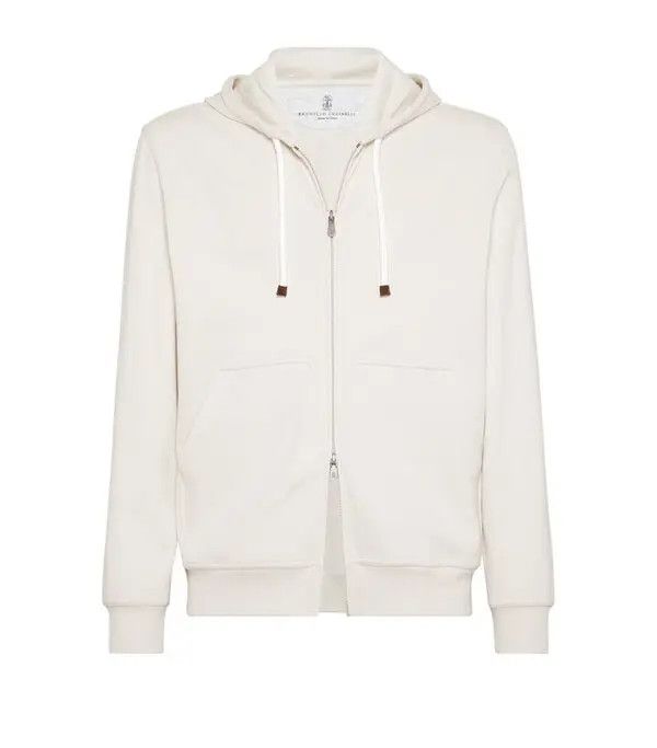 Brunello Cucinelli o1la1rc1a0425 Cardigan Sweatshirt in Natural Size US S / EU 44-46 / 1 - 1 Thumbnail