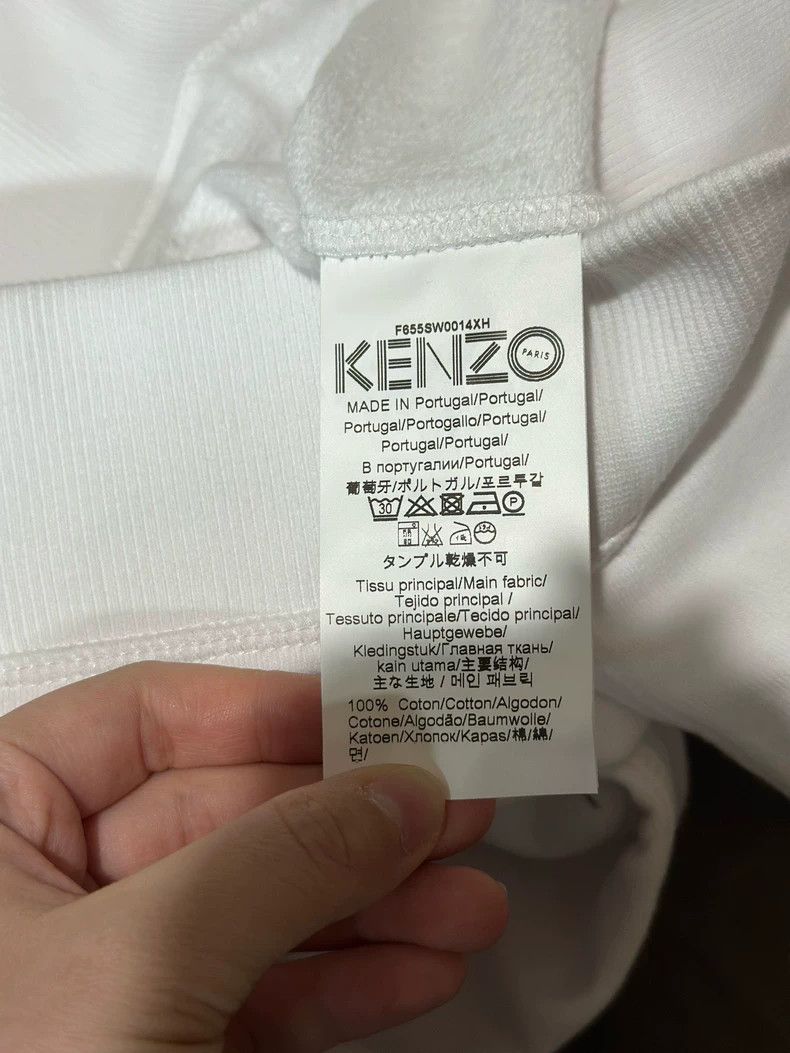 Kenzo KENZO White casual hoodie with round neck Size US L / EU 52-54 / 3 - 5 Thumbnail